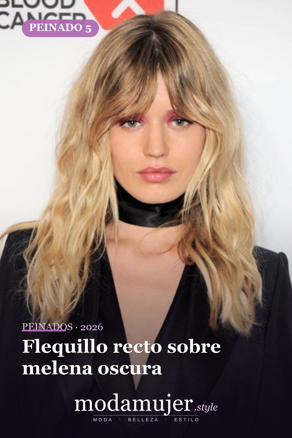 Flequillo recto sobre melena oscura — 24 cortes de pelo de moda para mujeres con flequillo para probar