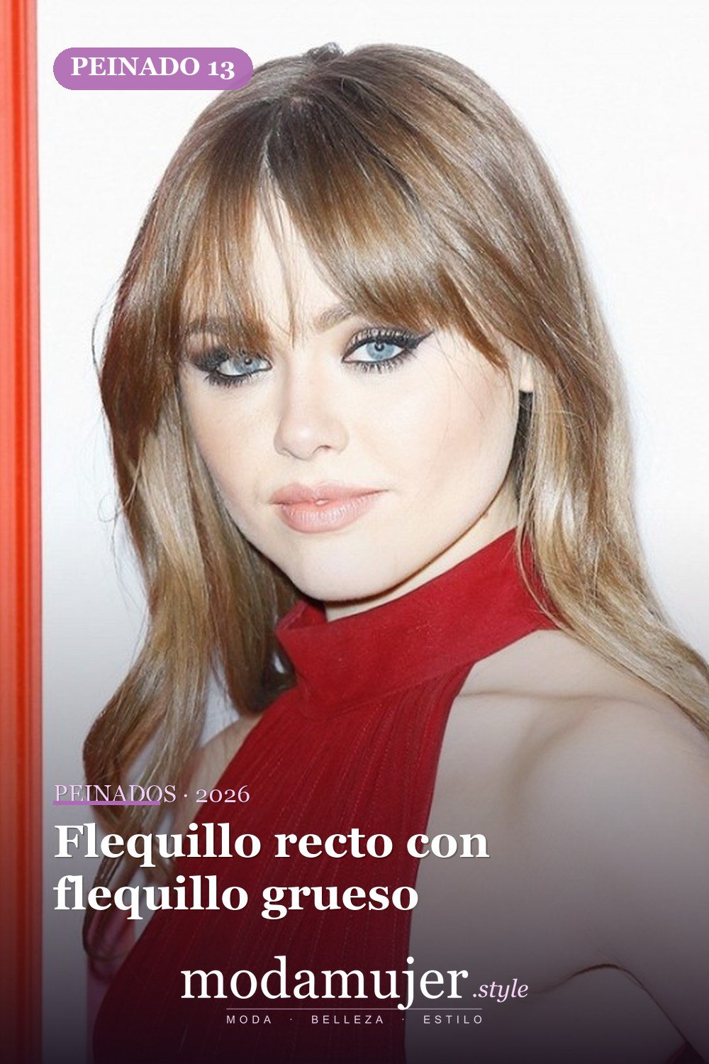 Flequillo recto con flequillo grueso — 24 cortes de pelo de moda para mujeres con flequillo para probar