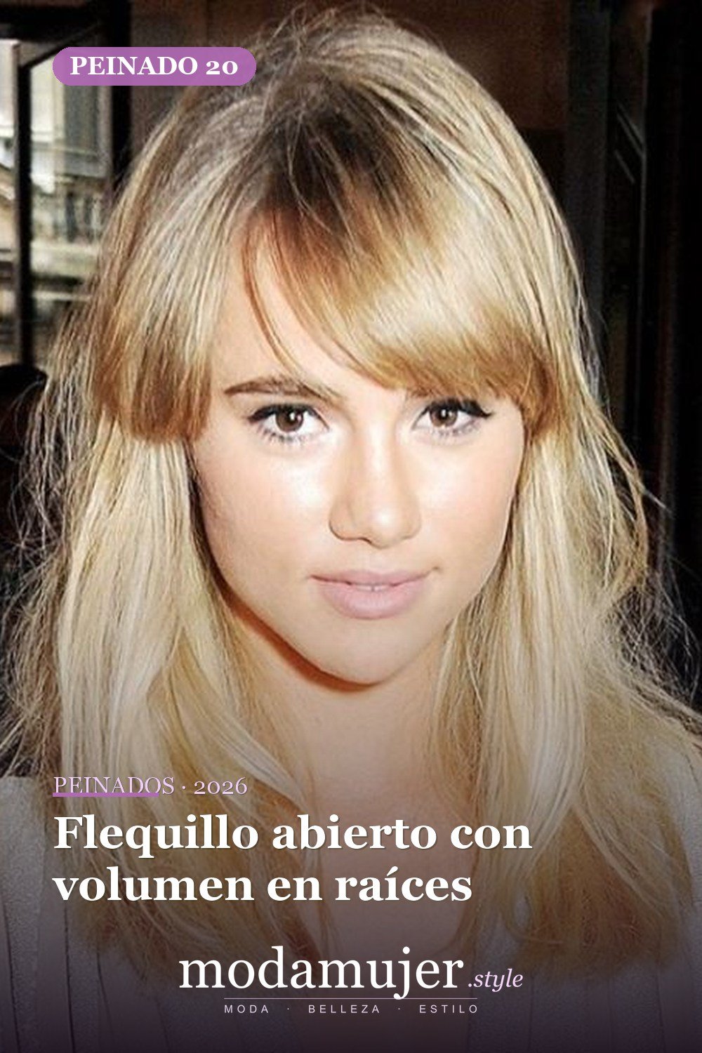 Flequillo abierto con volumen en raíces — 24 cortes de pelo de moda para mujeres con flequillo para probar