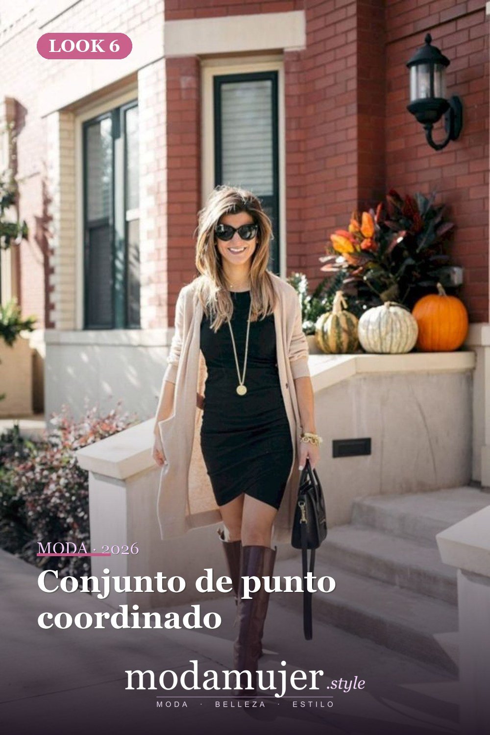 Conjunto de punto coordinado — 24 ideas de outfits minimalistas para lucir elegante en 2026