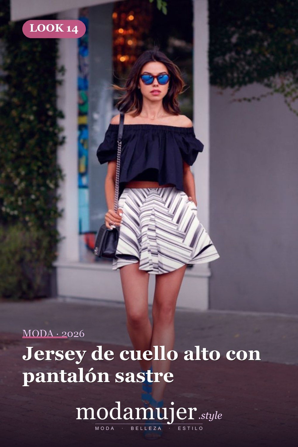 Jersey de cuello alto con pantalón sastre — 24 ideas de outfits minimalistas para lucir elegante en 2026