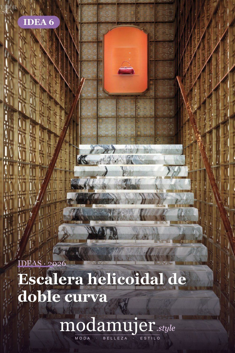 Escalera helicoidal de doble curva — 25 diseños de escaleras que son simplemente espectaculares