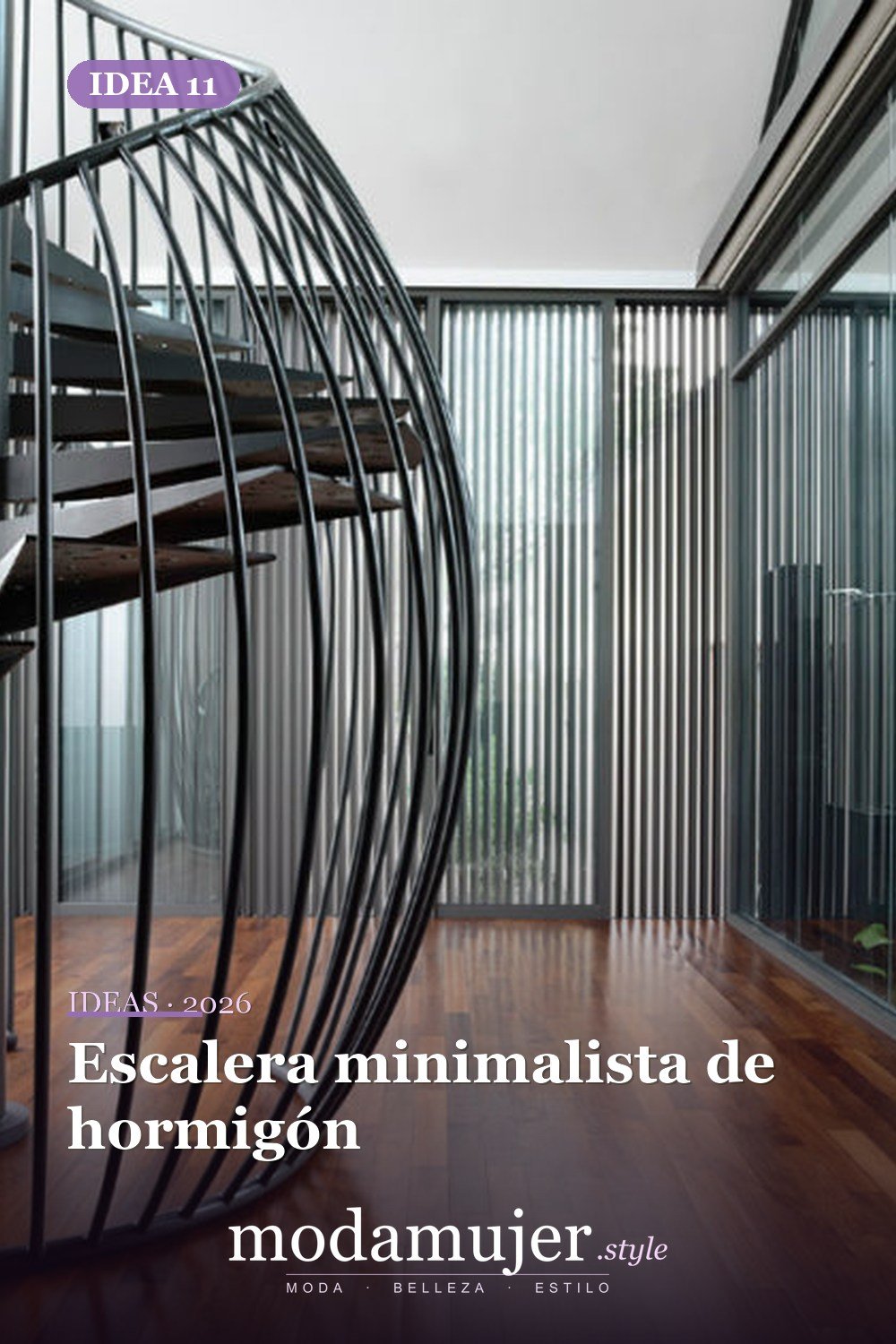 Escalera minimalista de hormigón — 25 diseños de escaleras que son simplemente espectaculares