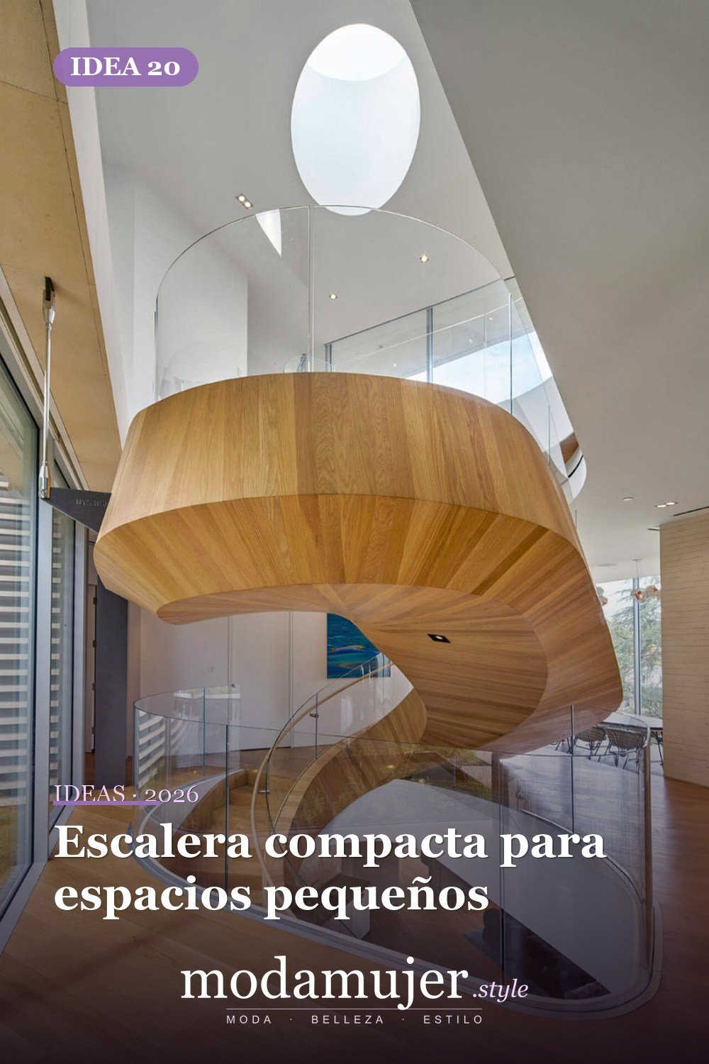 Escalera compacta para espacios pequeños — 25 diseños de escaleras que son simplemente espectaculares