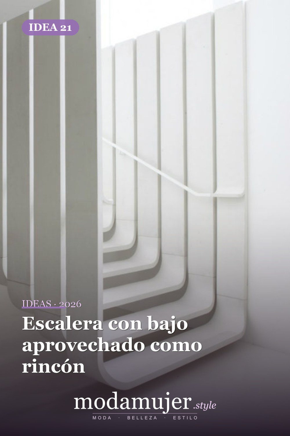 Escalera con bajo aprovechado como rincón — 25 diseños de escaleras que son simplemente espectaculares