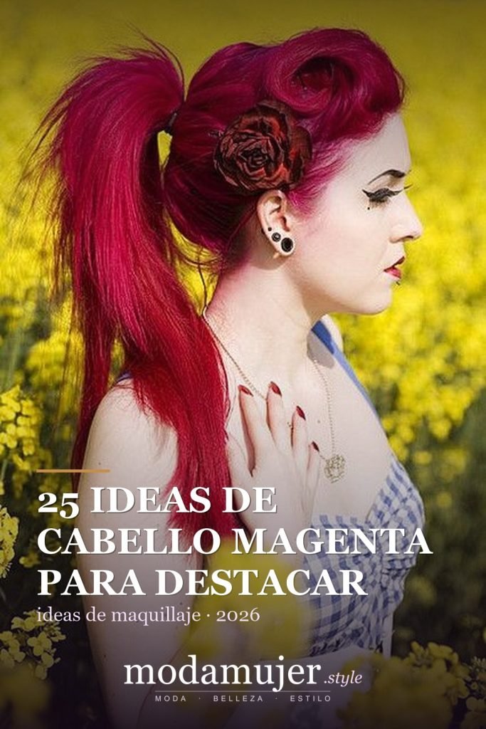 25 ideas de cabello magenta para destacar - ModaMujer