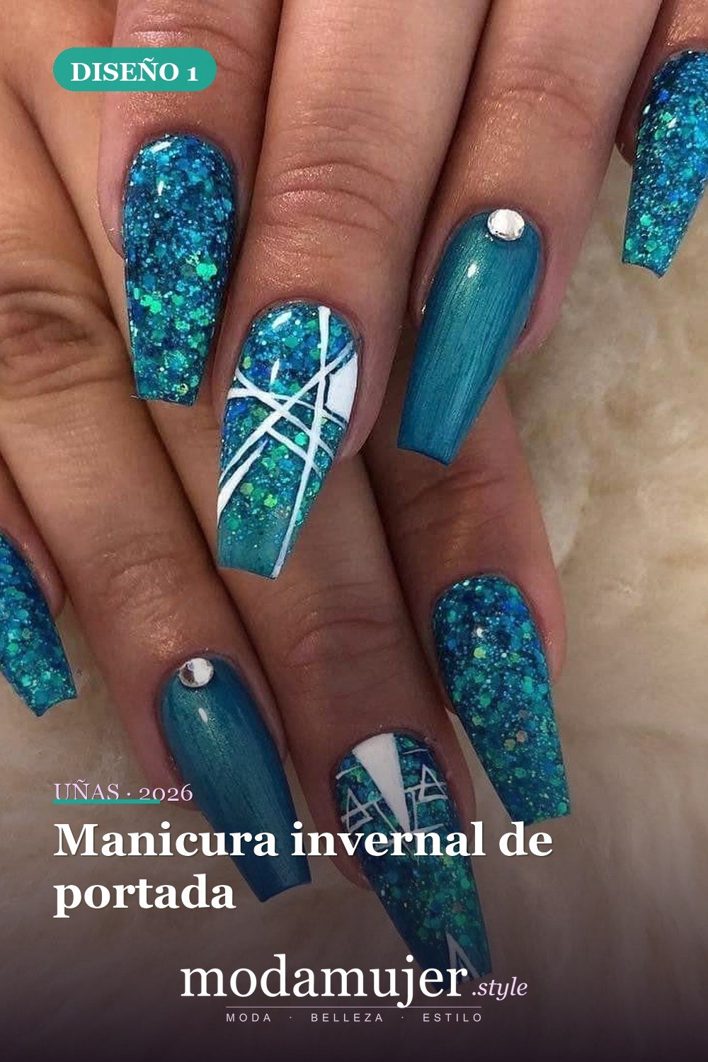 Manicura invernal de portada — 25 impresionantes uñas de invierno para iluminarte