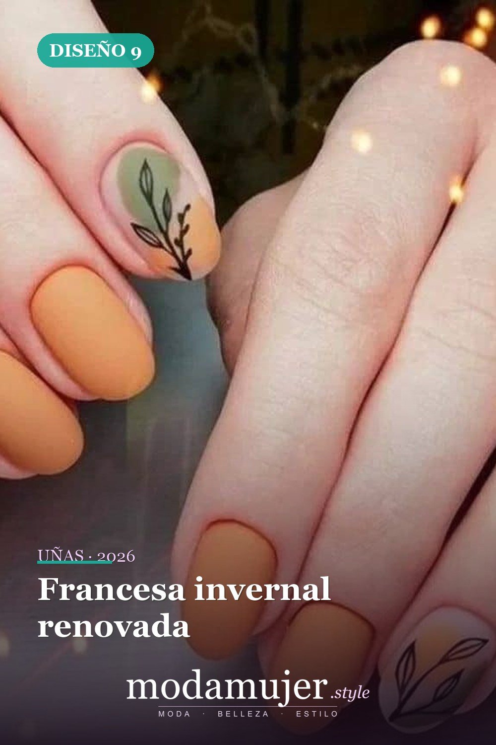Francesa invernal renovada — 25 impresionantes uñas de invierno para iluminarte