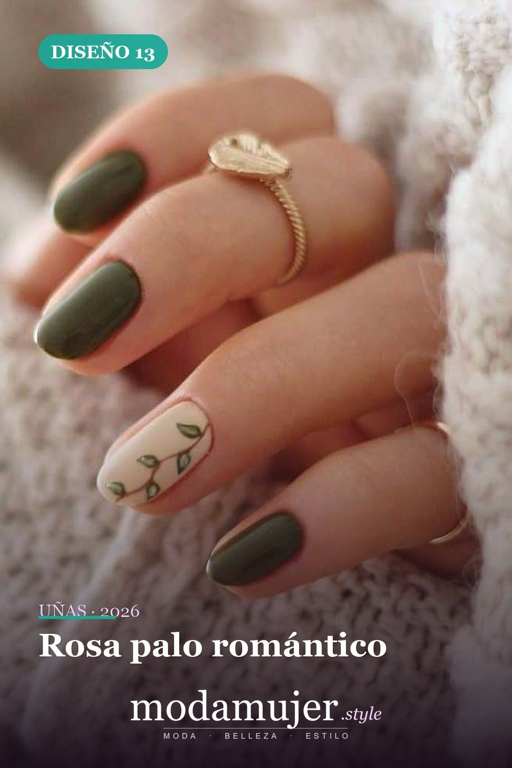 Rosa palo romántico — 25 impresionantes uñas de invierno para iluminarte