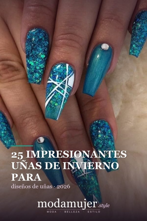 25 impresionantes uñas de invierno para iluminarte