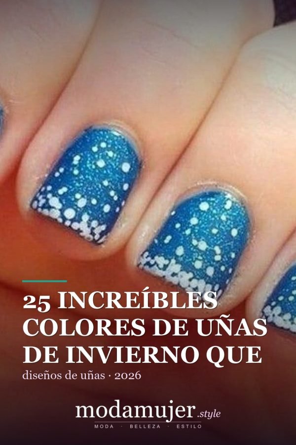 25 increíbles colores de uñas de invierno que combinan con la nieve