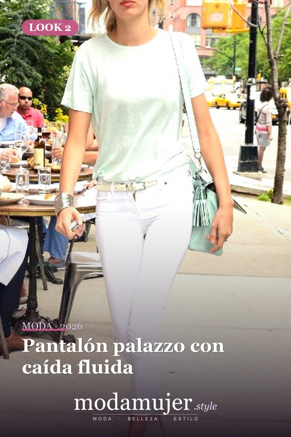 Pantalón palazzo con caída fluida — 25 mejores ideas lindas de trajes de pantalones de verano