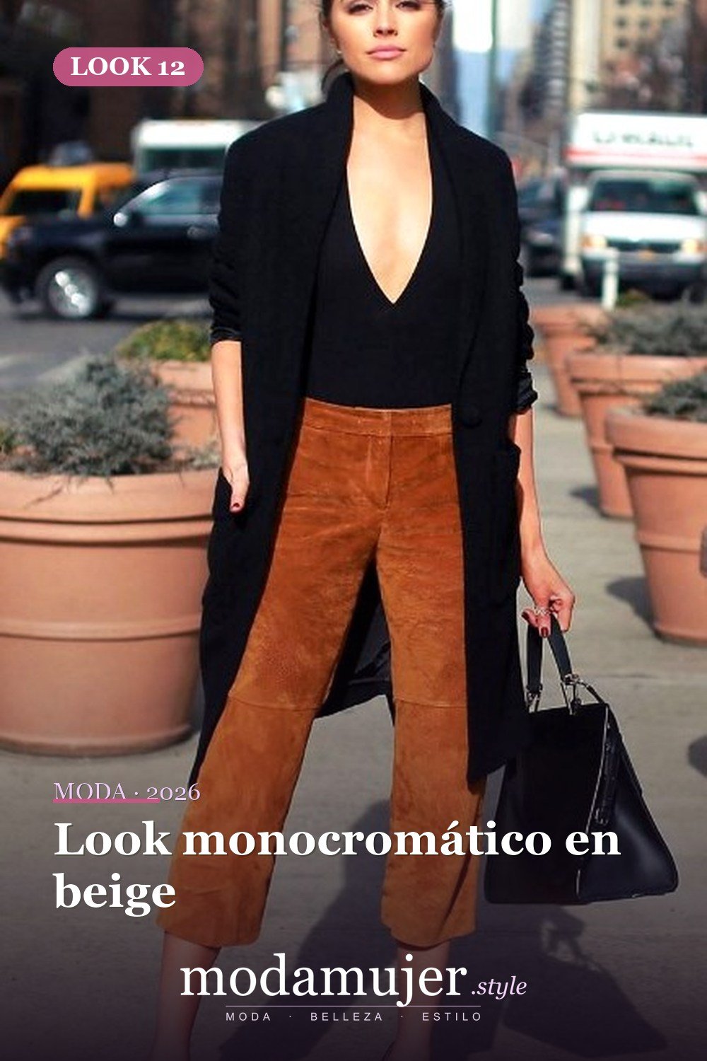 Look monocromático en beige — 25 mejores ideas lindas de trajes de pantalones de verano