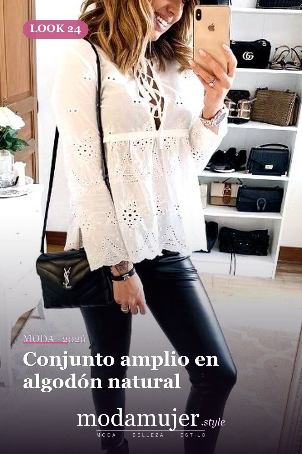 Conjunto amplio en algodón natural — 25 mejores ideas lindas de trajes de pantalones de verano