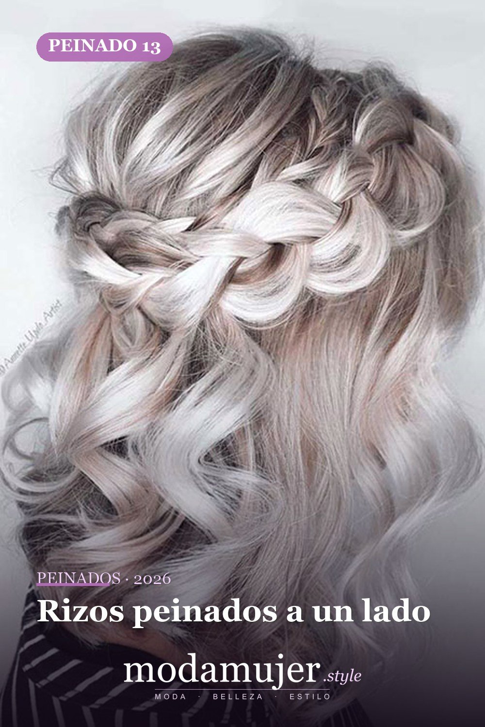 Rizos peinados a un lado — 25 peinados para cabello corto y rizado