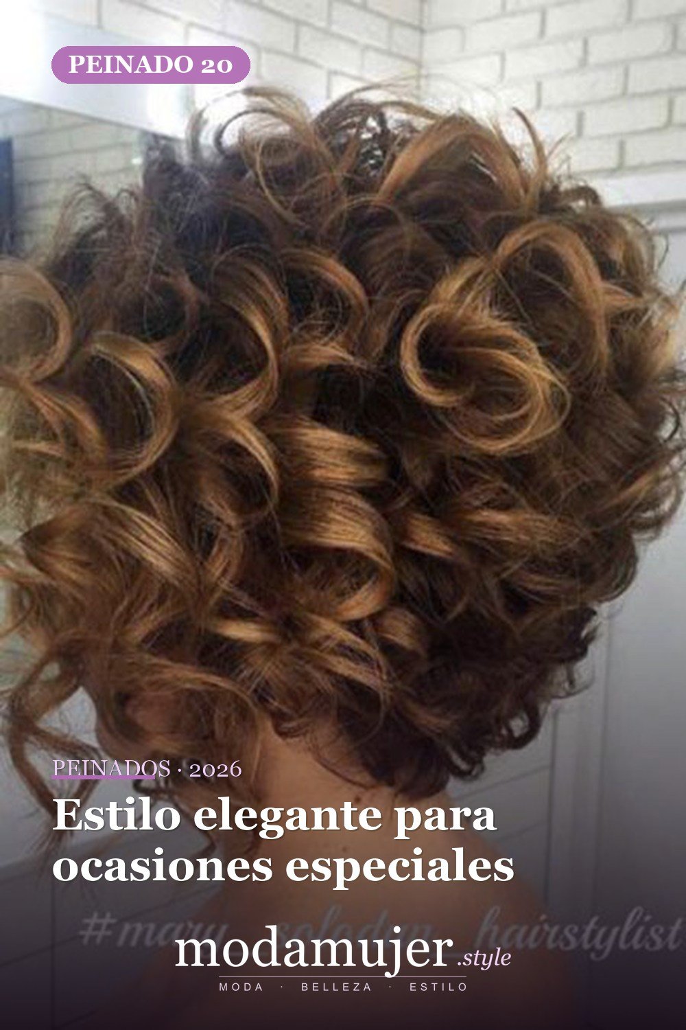 Estilo elegante para ocasiones especiales — 25 peinados para cabello corto y rizado