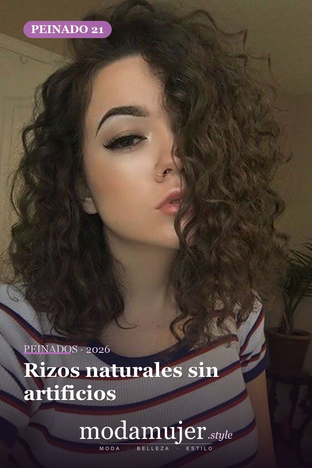 Rizos naturales sin artificios — 25 peinados para cabello corto y rizado