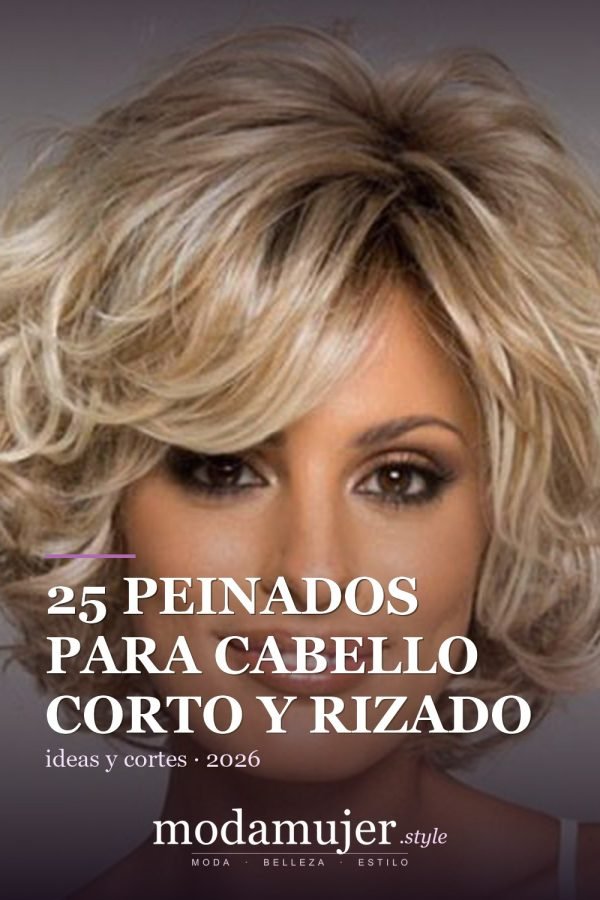 25 peinados para cabello corto y rizado
