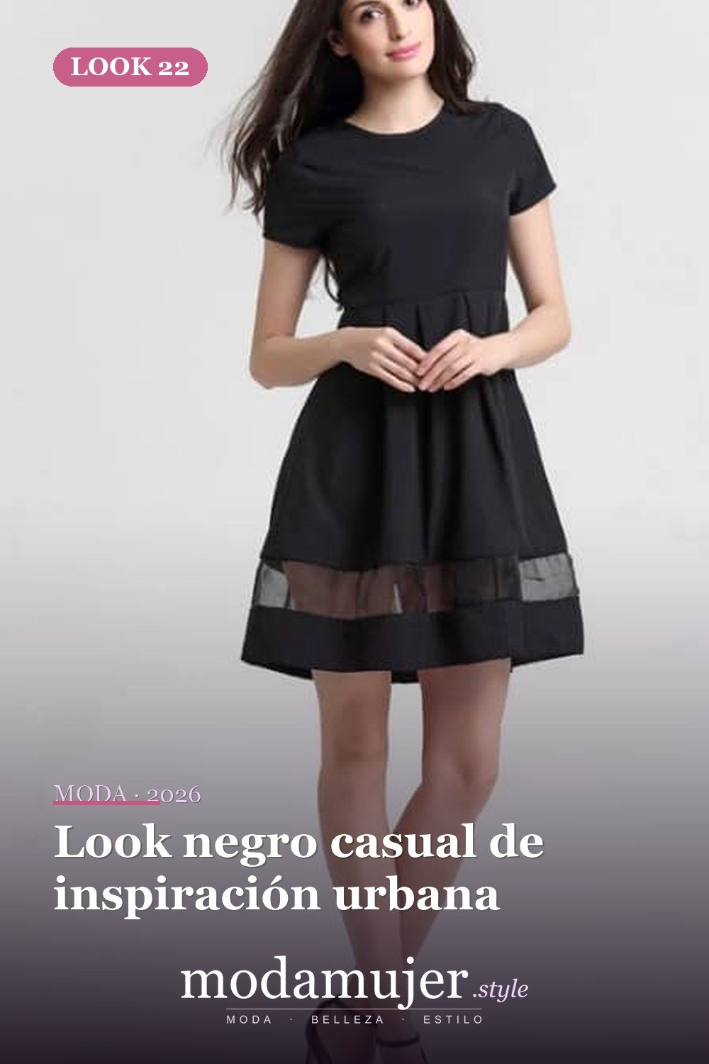 Look negro casual de inspiración urbana — 25 ideas de trajes casuales de verano negro