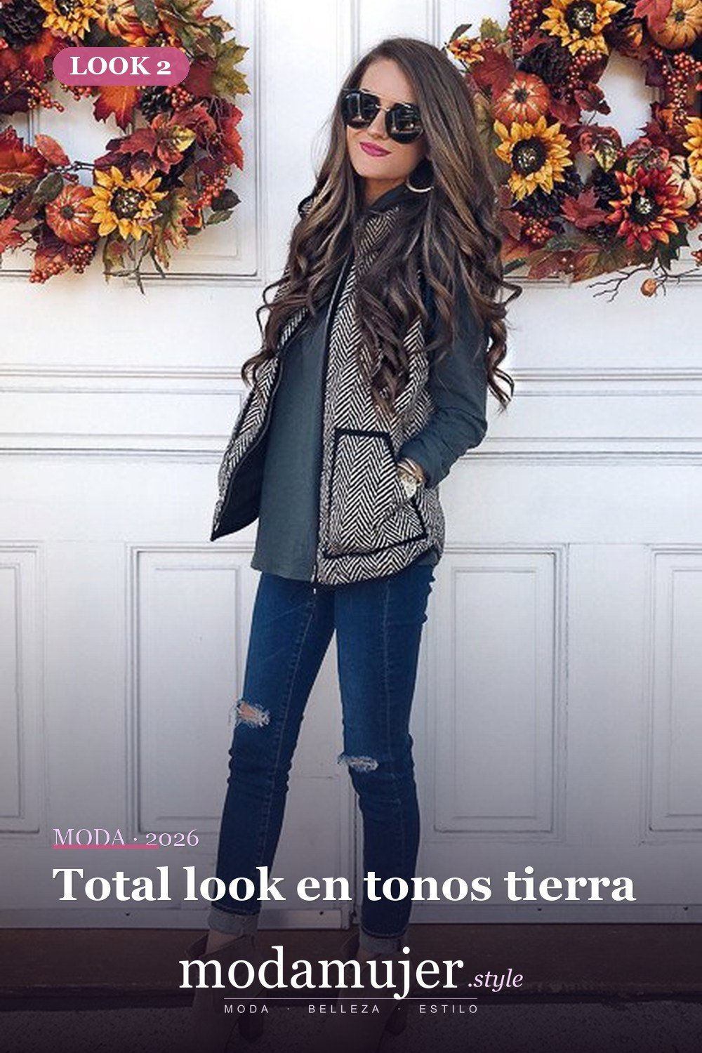 Total look en tonos tierra — 25 ideas de trajes de otoño que debes tener
