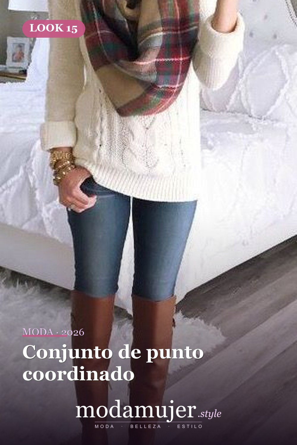 Conjunto de punto coordinado — 25 ideas de trajes de otoño que debes tener