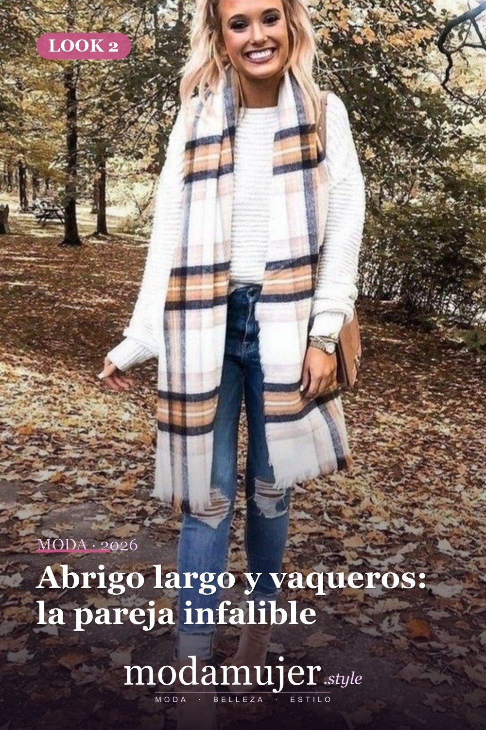 Abrigo largo y vaqueros: la pareja infalible — 26+ Mejores conjuntos casuales de invierno para mujer