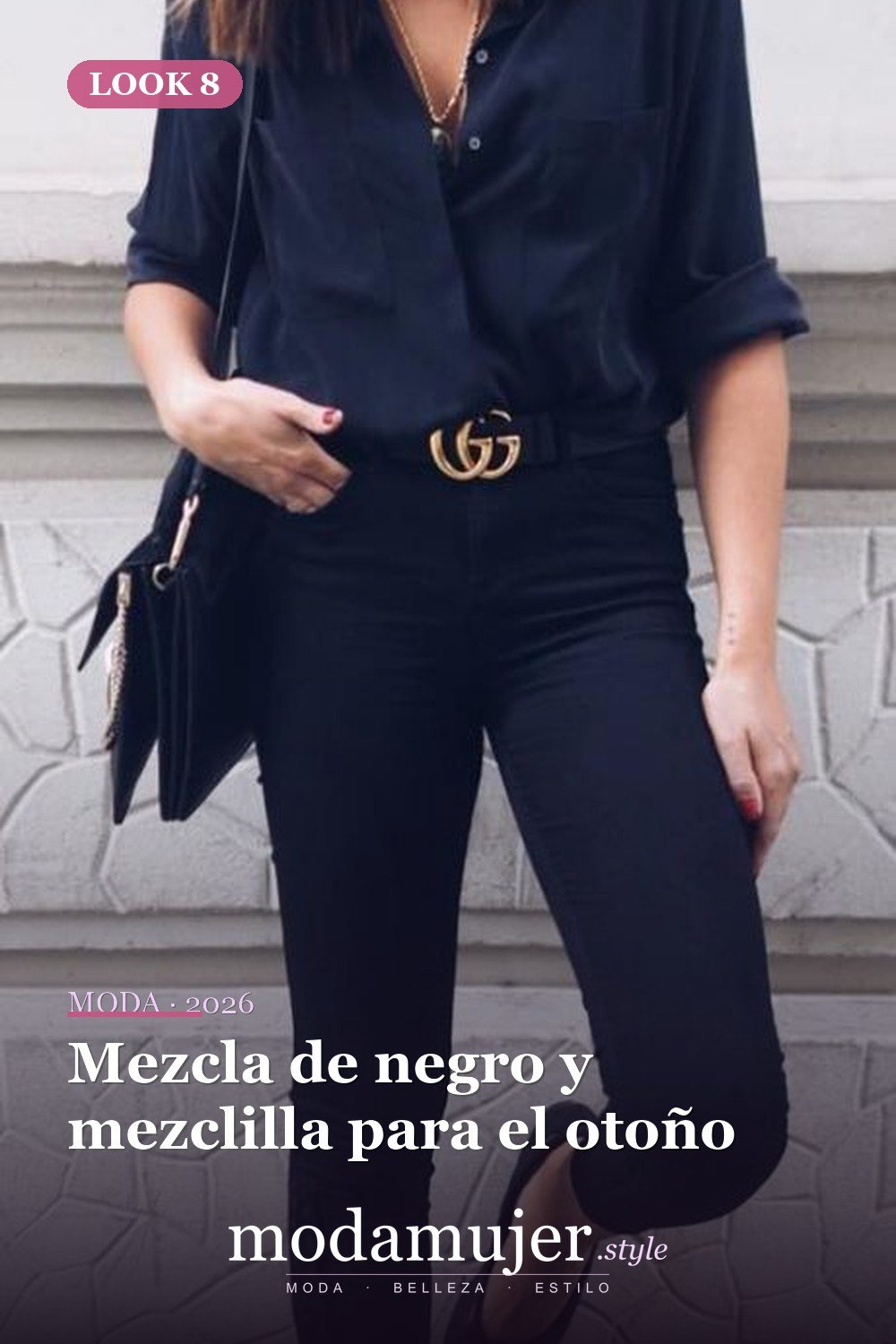 Mezcla de negro y mezclilla para el otoño — 27 ideas elegantes para vestir con jeans negros