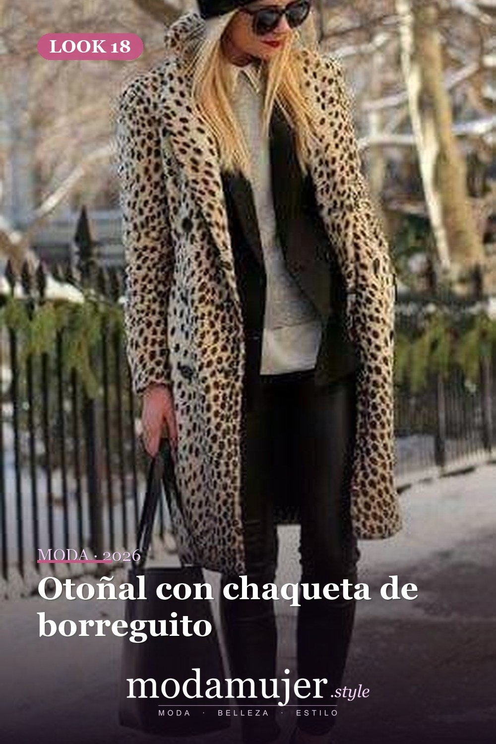 Otoñal con chaqueta de borreguito — 27 ideas elegantes para vestir con jeans negros