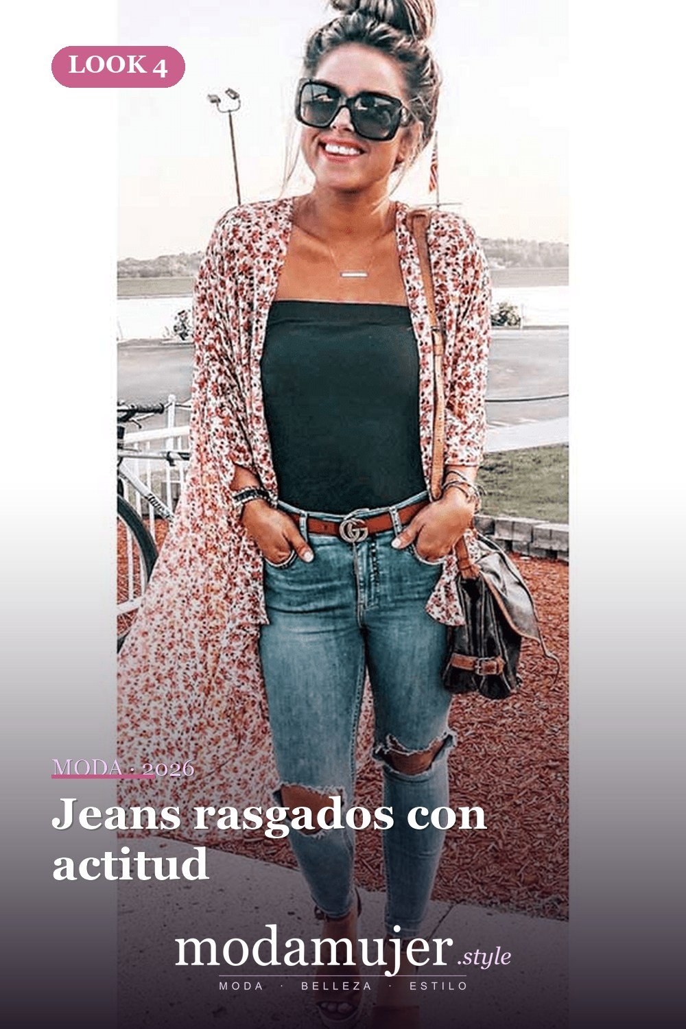 Jeans rasgados con actitud — 28 conjuntos de moda casual de primavera con jeans