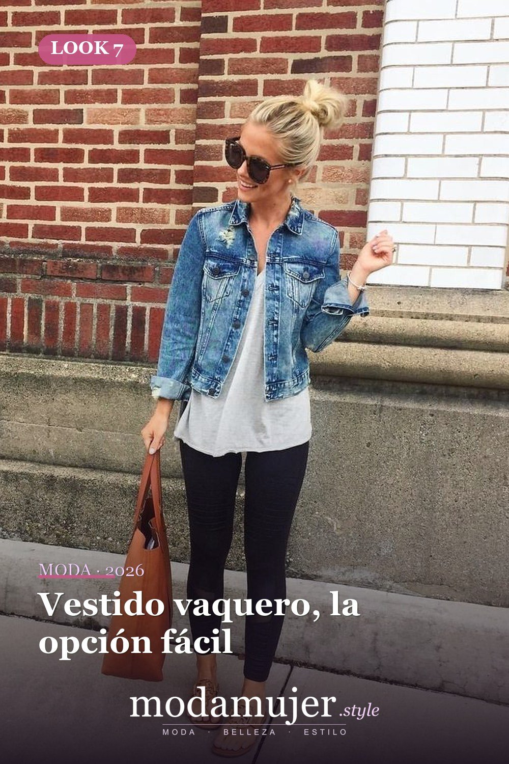 Vestido vaquero, la opción fácil — 28 conjuntos de moda casual de primavera con jeans