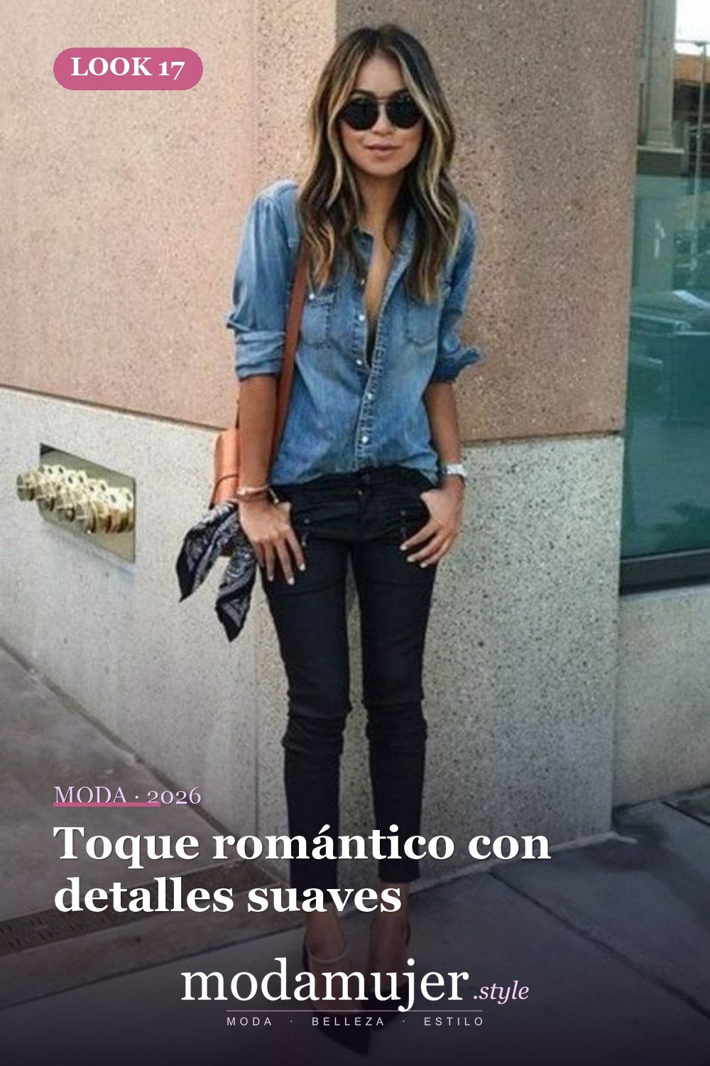 Toque romántico con detalles suaves — 28 conjuntos de moda casual de primavera con jeans