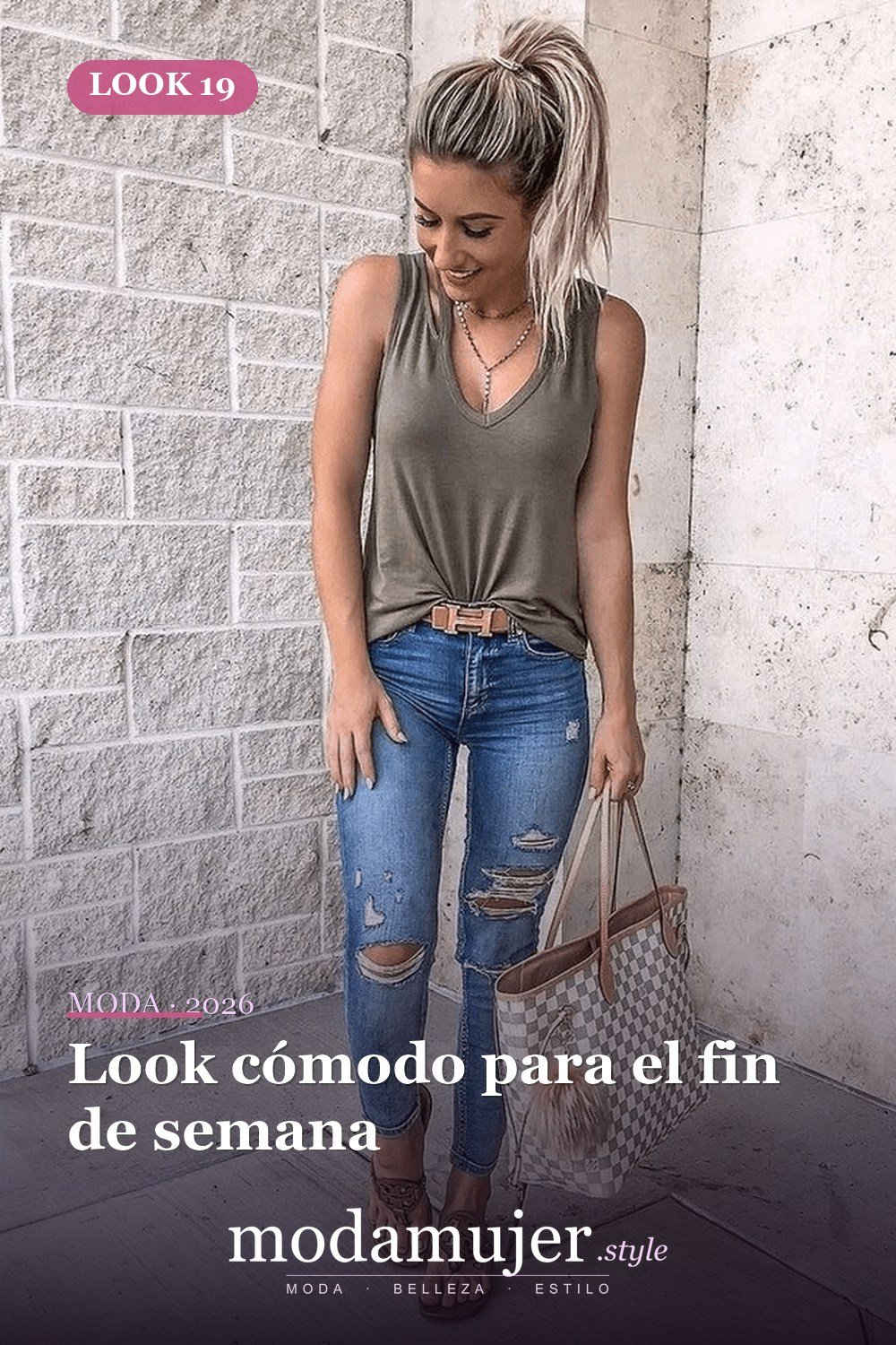 Look cómodo para el fin de semana — 28 conjuntos de moda casual de primavera con jeans