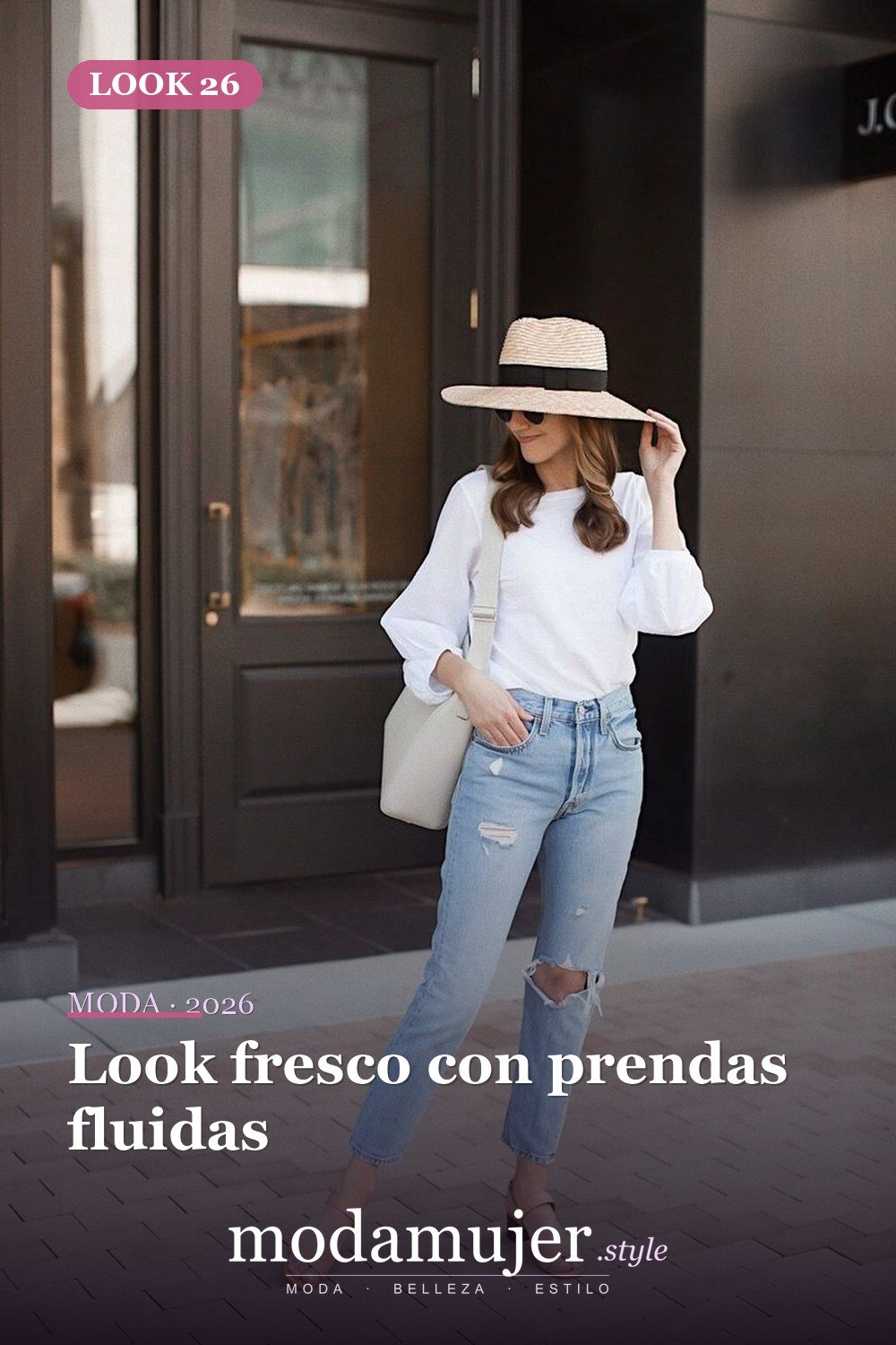 Look fresco con prendas fluidas — 28 conjuntos de moda casual de primavera con jeans