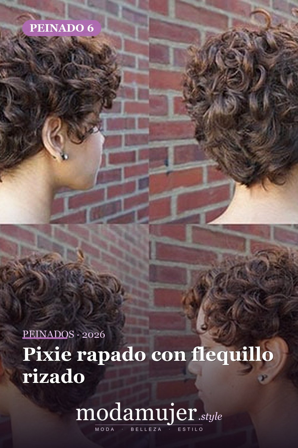 Pixie rapado con flequillo rizado — 28 cortes de pelo para cabello corto y rizado
