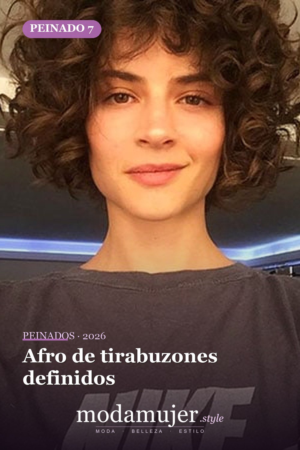 Afro de tirabuzones definidos — 28 cortes de pelo para cabello corto y rizado