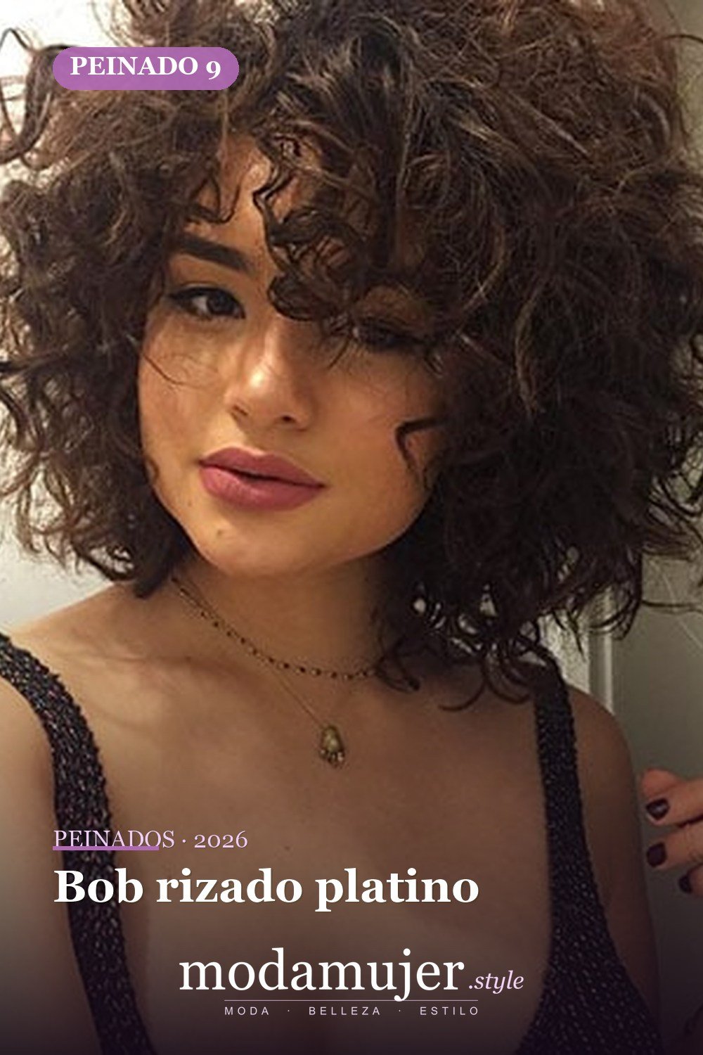 Bob rizado platino — 28 cortes de pelo para cabello corto y rizado
