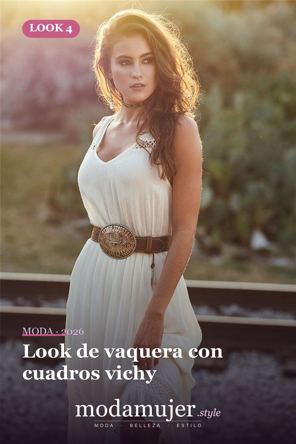Look de vaquera con cuadros vichy — 29 vestidos de vaquera: ideas para probar