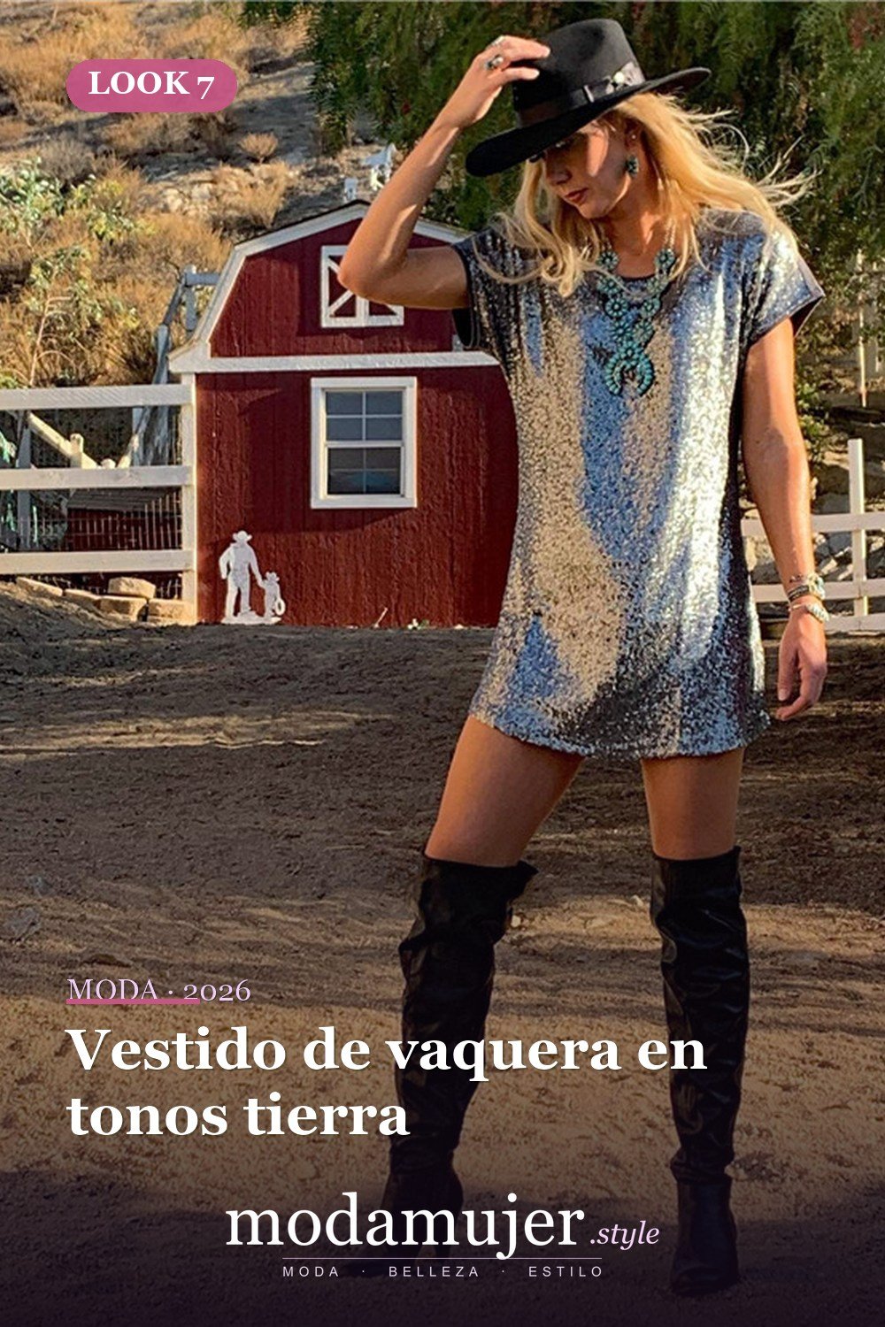 Vestido de vaquera en tonos tierra — 29 vestidos de vaquera: ideas para probar