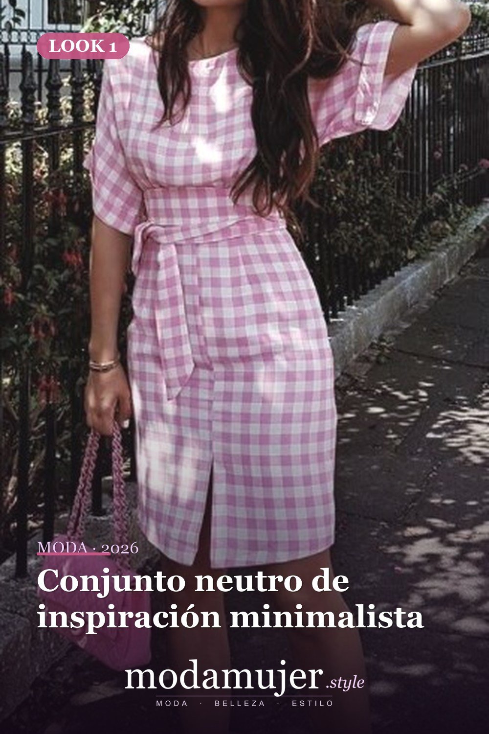 Conjunto neutro de inspiración minimalista — 30 conjuntos de trabajo informal para el verano para probar este año