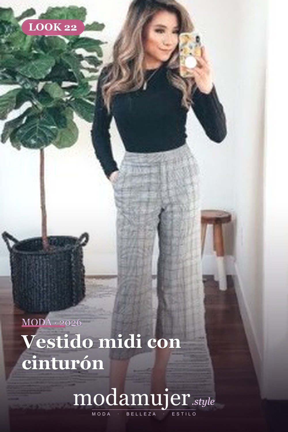 Vestido midi con cinturón — 30 conjuntos de trabajo informal para el verano para probar este año