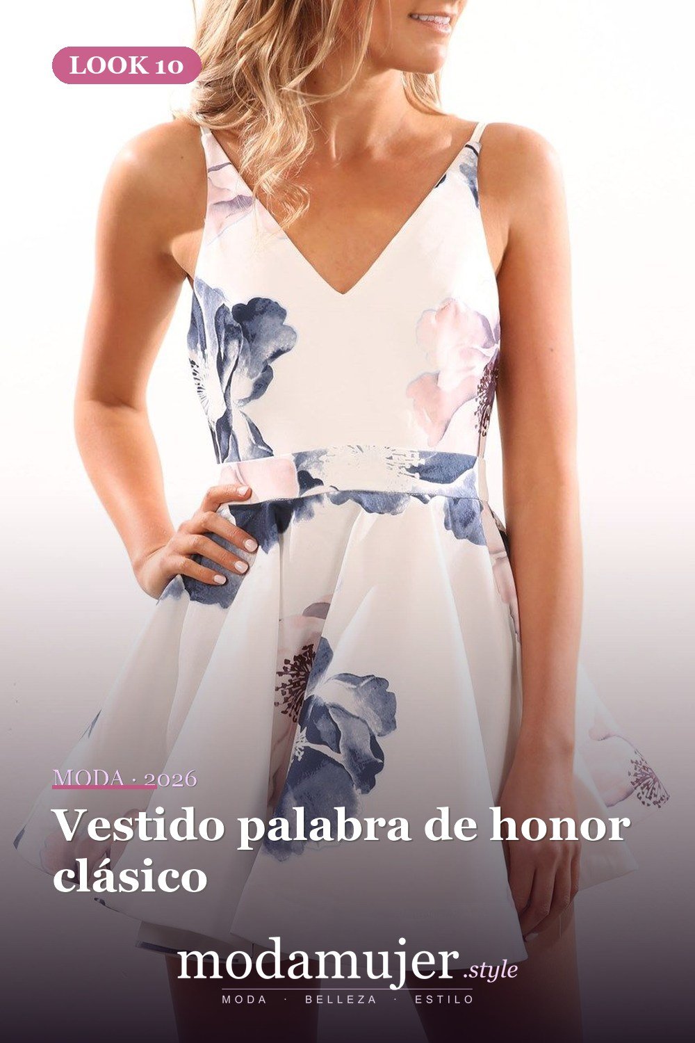 Vestido palabra de honor clásico — 30 diseños de vestidos de graduación blancos para chicas con estilo