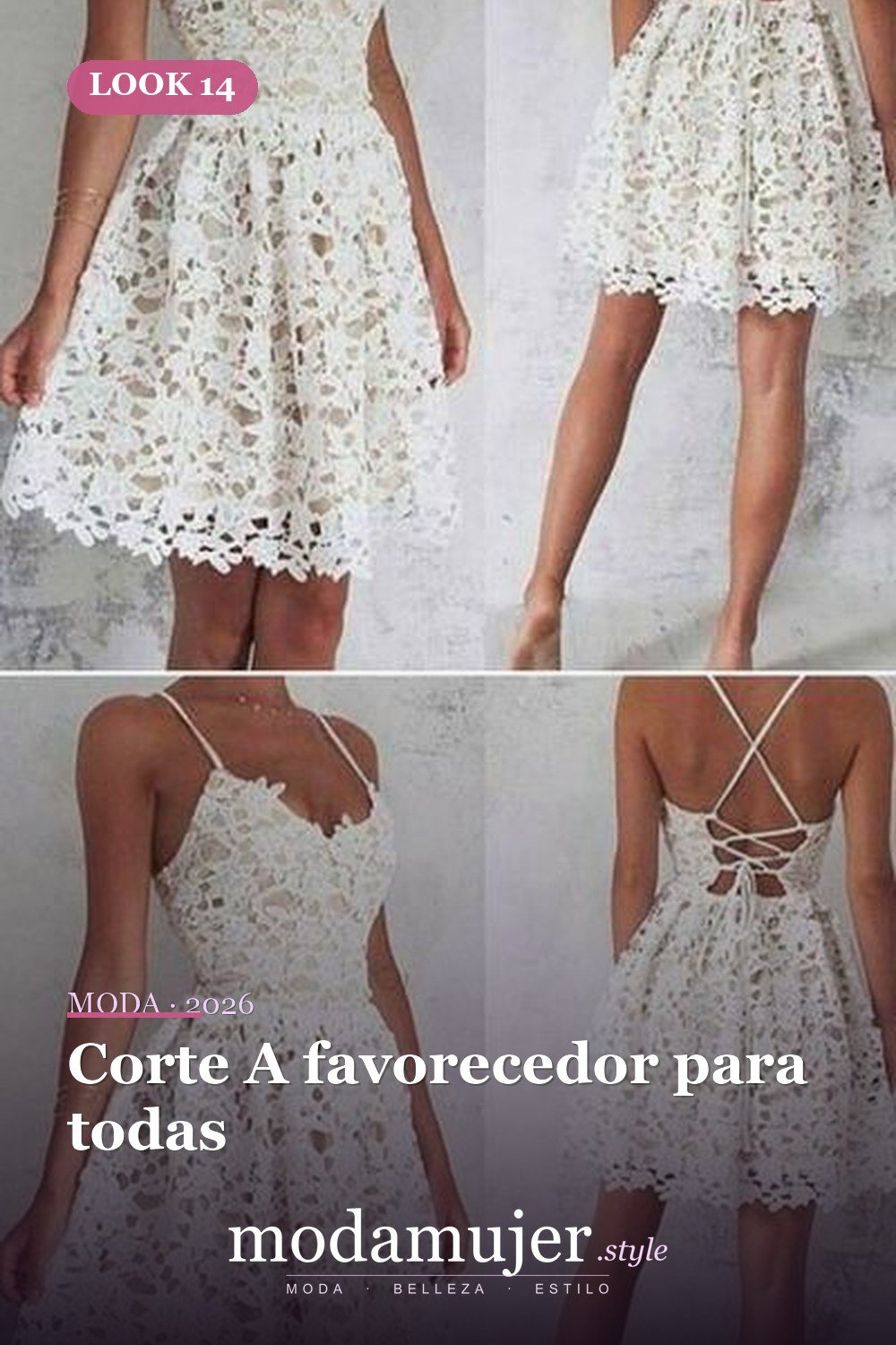 Corte A favorecedor para todas — 30 diseños de vestidos de graduación blancos para chicas con estilo