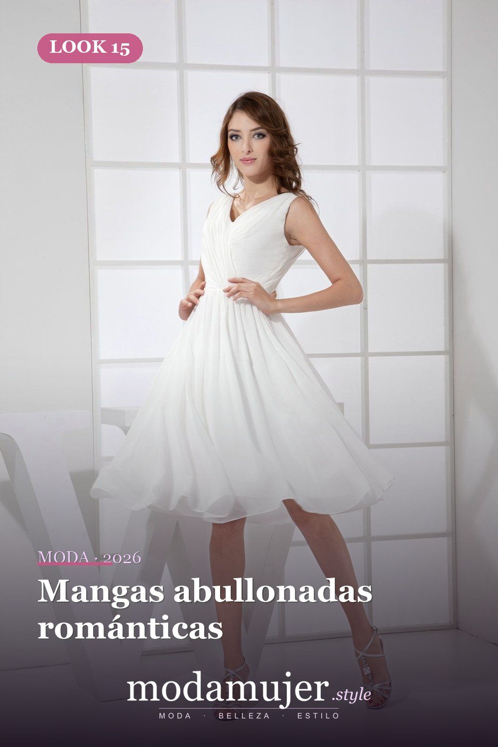 Mangas abullonadas románticas — 30 diseños de vestidos de graduación blancos para chicas con estilo
