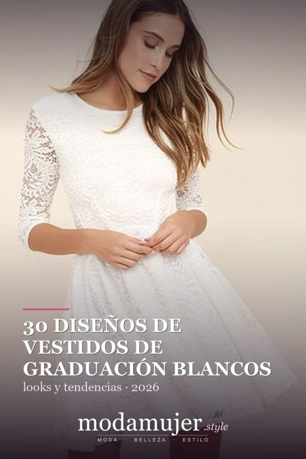 30 diseños de vestidos de graduación blancos para chicas con estilo