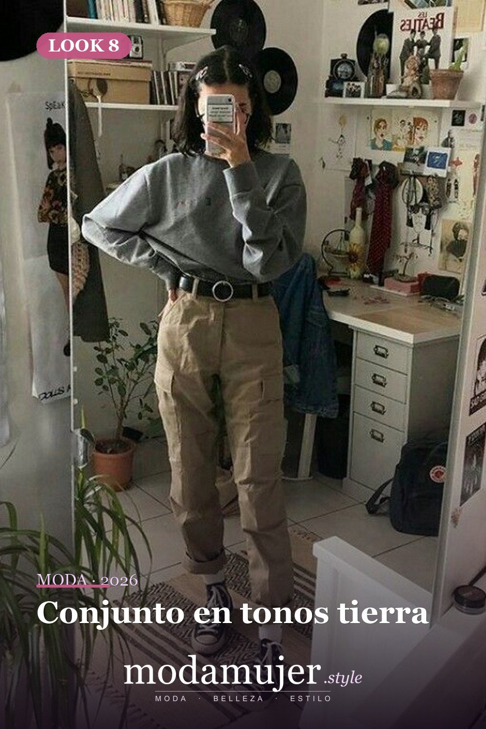 Conjunto en tonos tierra — 30 ideas de moda urbana de invierno para mujer en 2026
