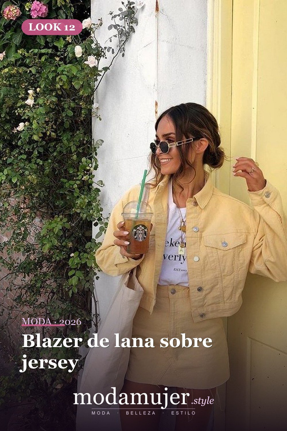 Blazer de lana sobre jersey — 30 ideas de moda urbana de invierno para mujer en 2026