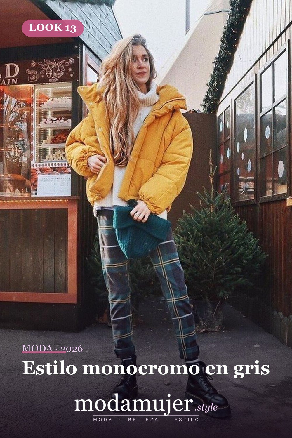 Estilo monocromo en gris — 30 ideas de moda urbana de invierno para mujer en 2026