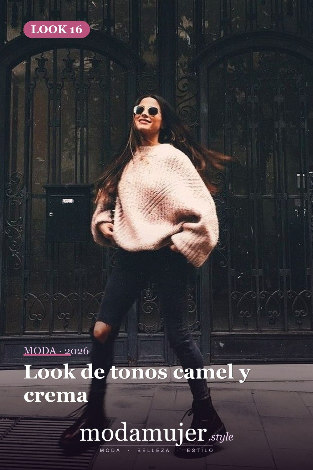 Look de tonos camel y crema — 30 ideas de moda urbana de invierno para mujer en 2026