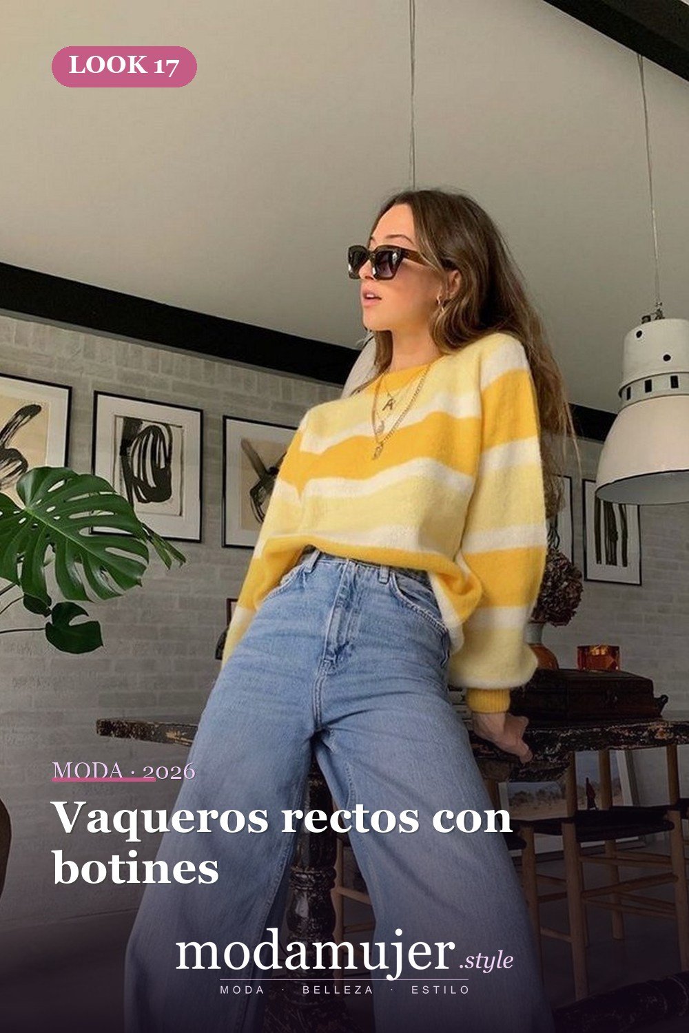 Vaqueros rectos con botines — 30 ideas de moda urbana de invierno para mujer en 2026