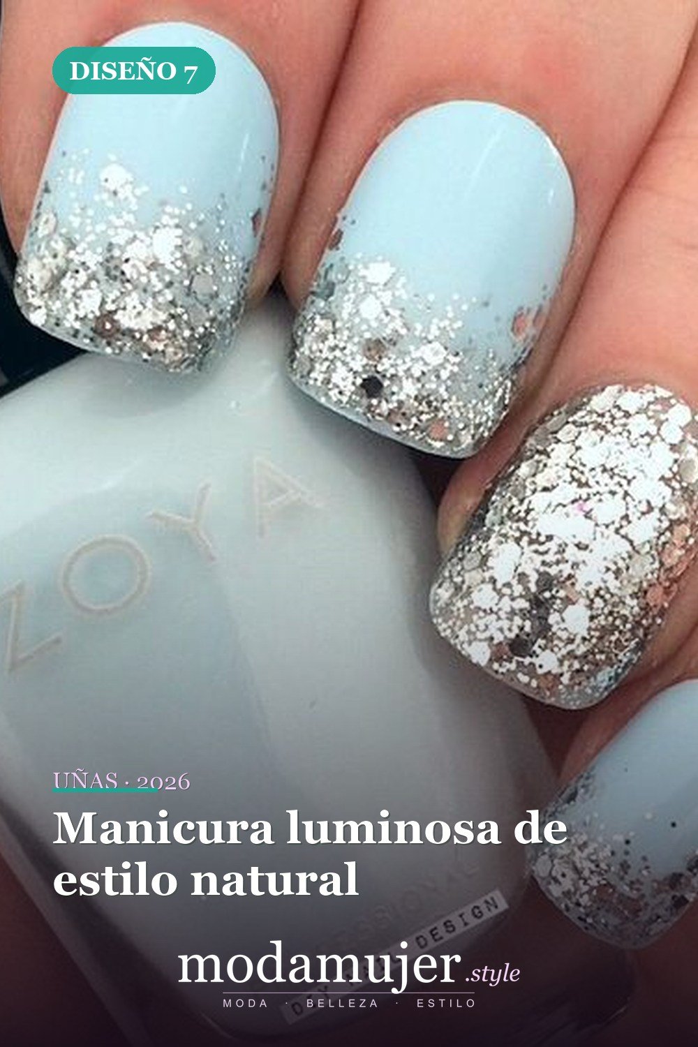 Manicura luminosa de estilo natural — 30 ideas de nail art fáciles para 2026: diseños de uñas para principiantes
